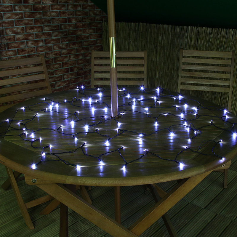 Stovall 500cm LED Solar Powered 50 - Bulb Fairy String Light, White