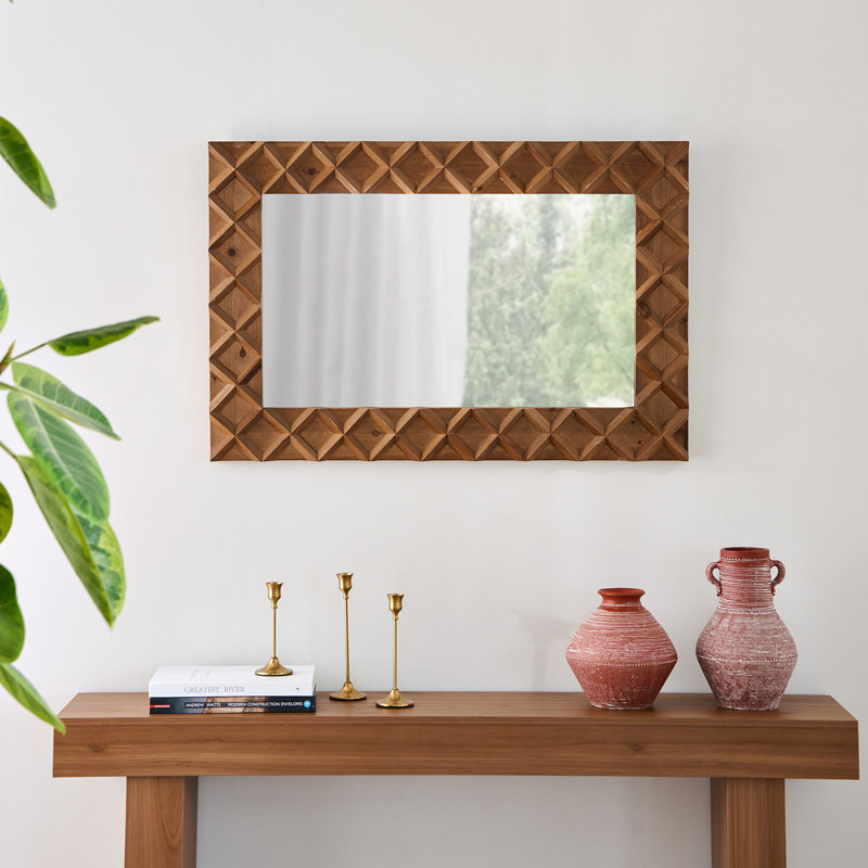 Solid Wood Rectangle Mirror