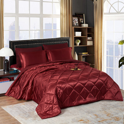 Zadie Reversible Satin Comforter Set