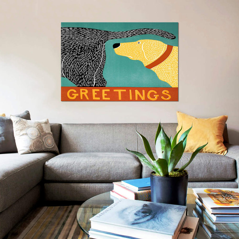 Stephen Huneck - Wrapped Canvas Print, 101.6 cm H x 66.04 cm W x 3.175 cm D