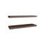 Tablette flottante Dallas, salon, noyer foncé-128899034