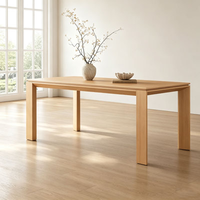 Natural Oak Ash Wood Dining Table