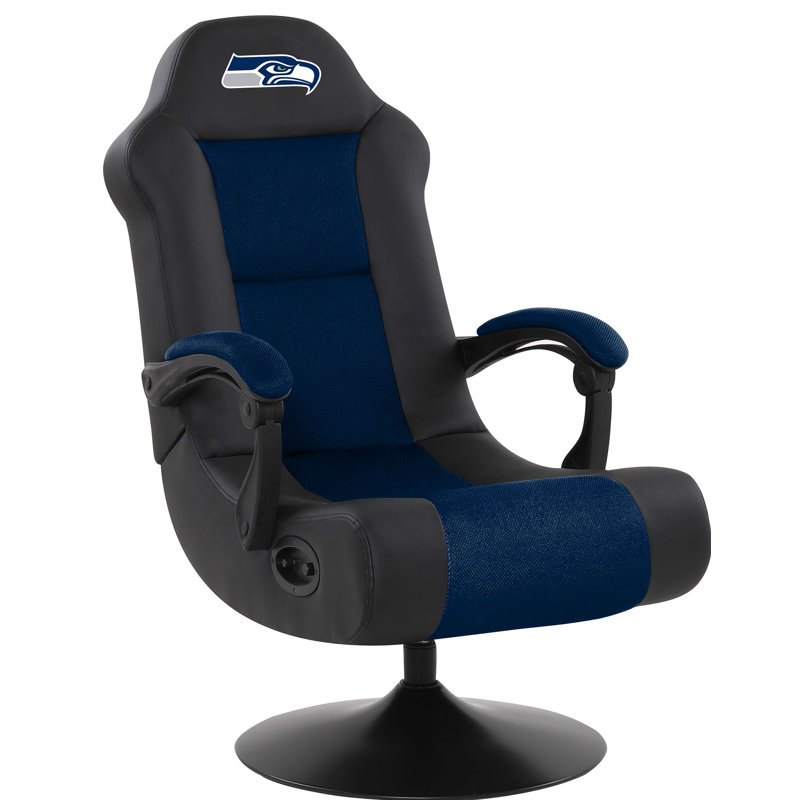 Seattle Seahawks Blue Ergonomic Gaming Chair with Bluetooth