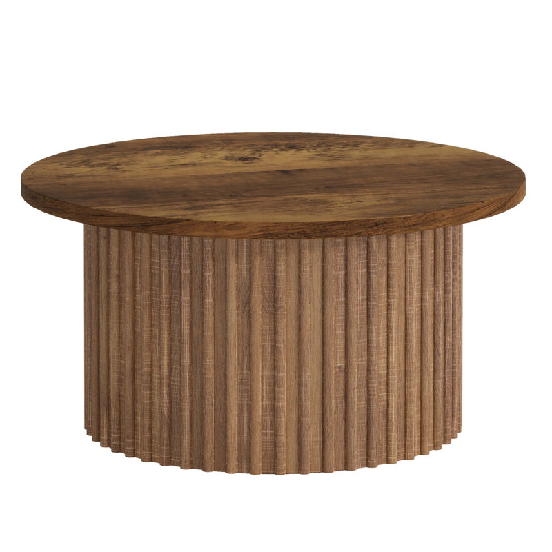 31.5" Coffee Table, Farmhouse Circle Center Table Sofa Side Table