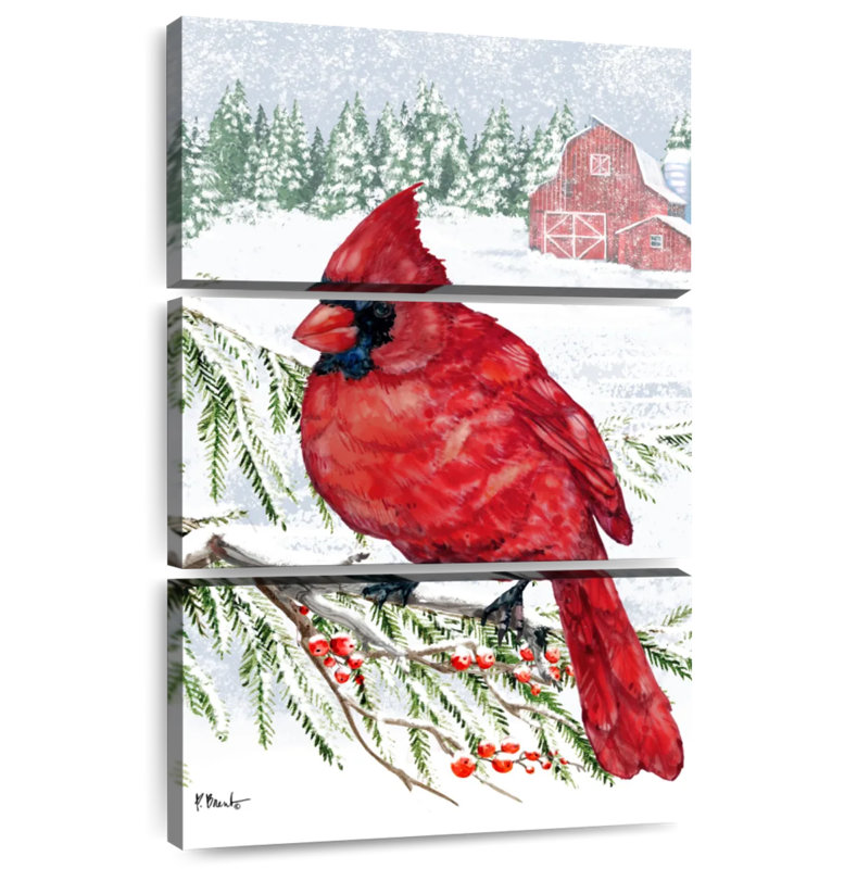 Brampt Crimson Cardinal II, 32" H x 20" W