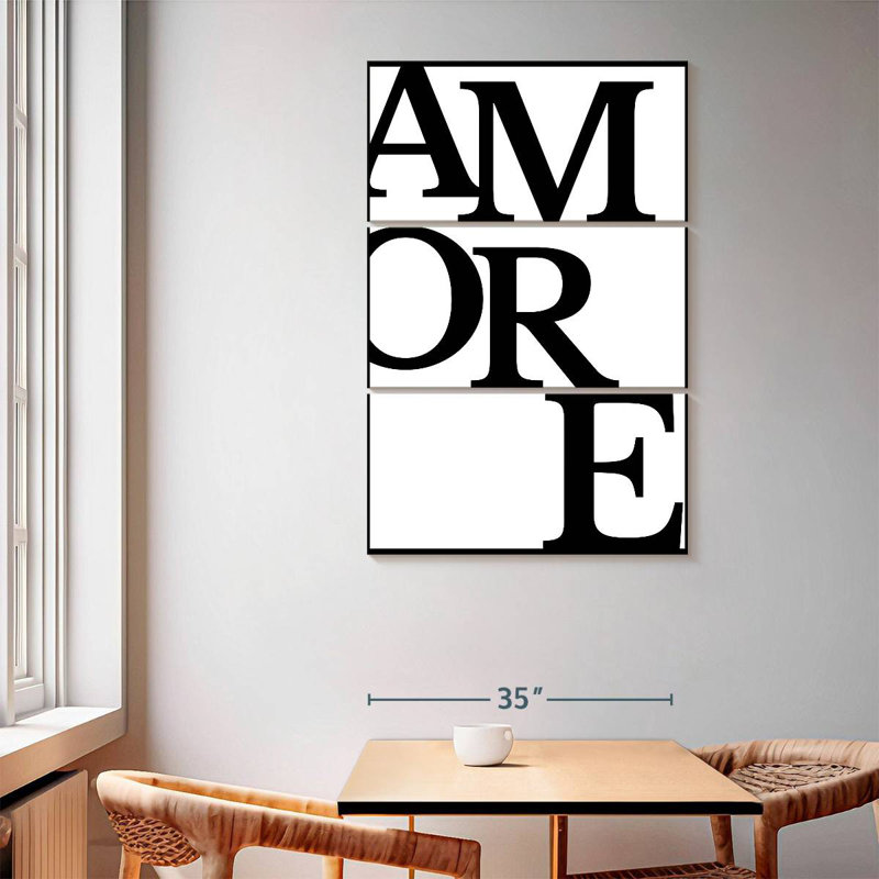 Tergel Amore Typography, 65" H x 42" W