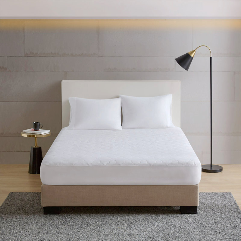 Protège-matelas matelassé en coton percale