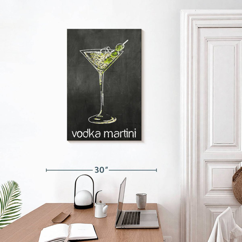 Yarlin Vodka Martini Chalk, 30" H x 20" W