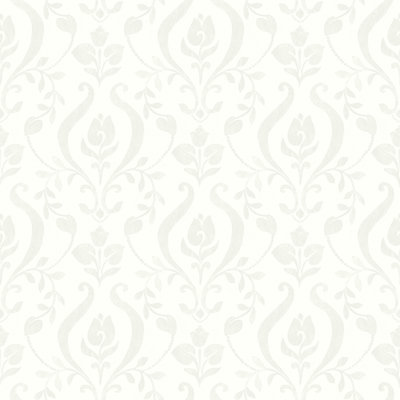 Papier peint embossé 3d 33 pi x 20,5 po damassé Glenmont