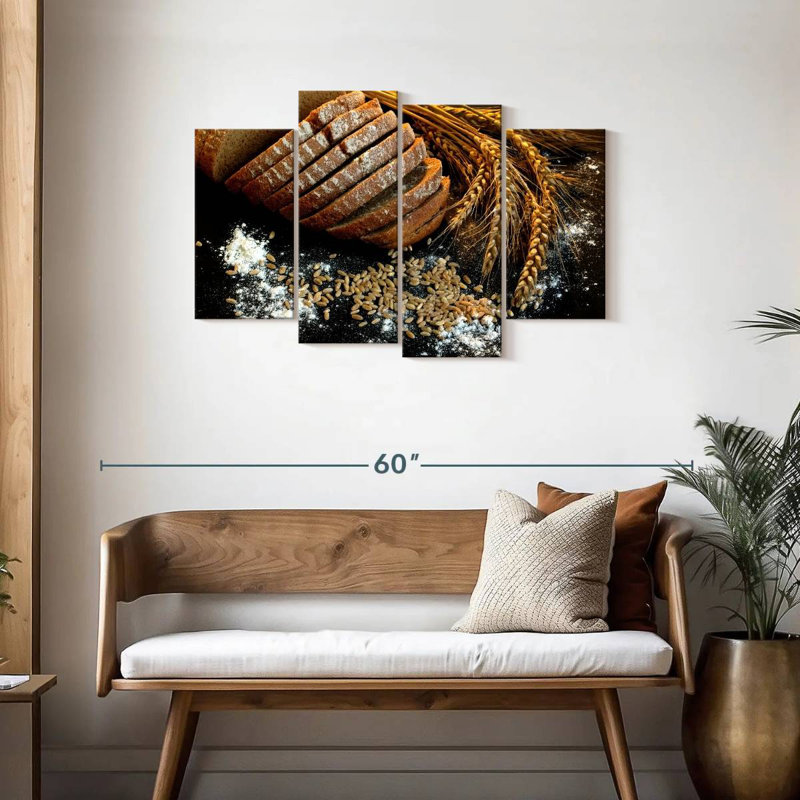 Fresh Bread And Wheat, 27" H x 43" W