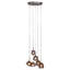 Trent 9 - Light Steel Cluster Pendant