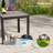 Square Patio Side table with Powder Coating Frame for Outdoor-108973239