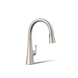Graze Touchless Pull-Down Kitchen Sink Faucet with Voice Activation and Three-Function Sprayhead