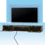 Meuble télé flottant pour téléviseur de 70 po ou moins Hayley-1838498491