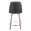 Tabouret de comptoir à hauteur fixe avec pivot