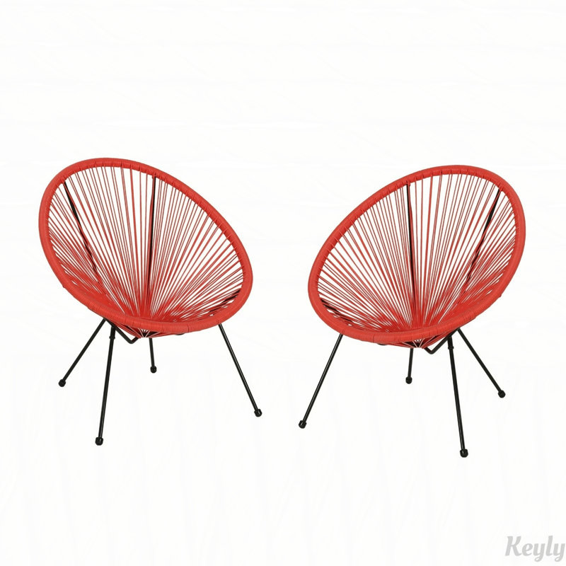 Chaise Anson (ensemble de 2), Orange