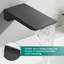 Robinet de salle de bain mural noir mat
