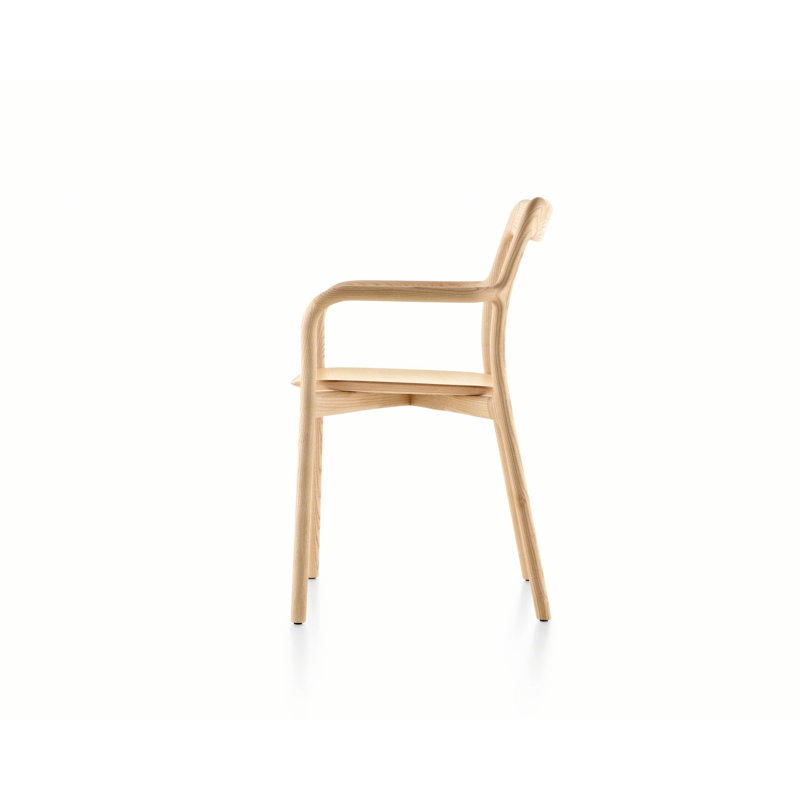Branca Solid Arm Chair, Natural Ash