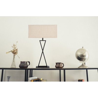 Avory 64cm Rectangle Metal Narrow Table Lamp