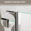 Porte de douche en verre pivotante sans cadre de 34 à 36 po x H 72 po avec verre certifié SGCC-72146917-129687863