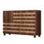 Buffet Buffet avec rangement: armoire de rangement de cuisine sculptée à la main avec 2 tiroirs et 3 portes, console de bar avec tablettes réglables