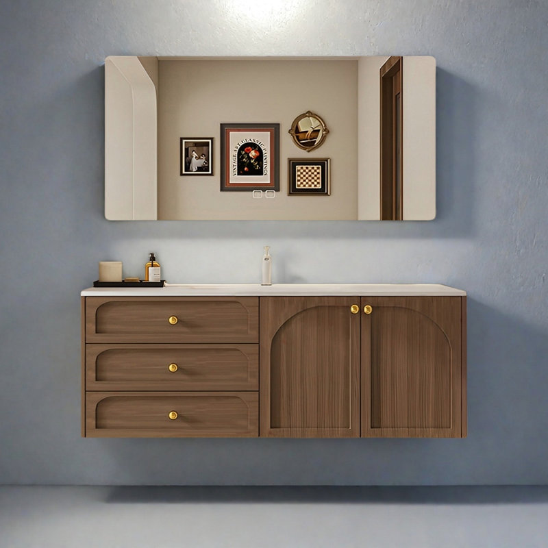 Middle ancient style rest room bathroom cabinet, 51"