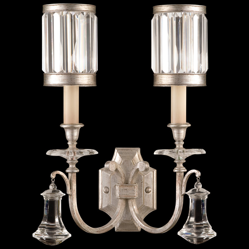 Eaton Place Armed Sconce, Warm Muted Silver