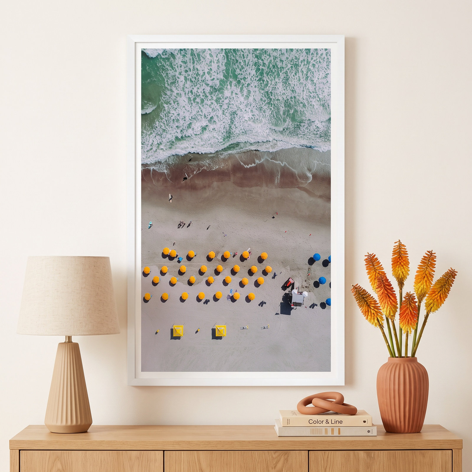 Beach Lineup Photograph Print