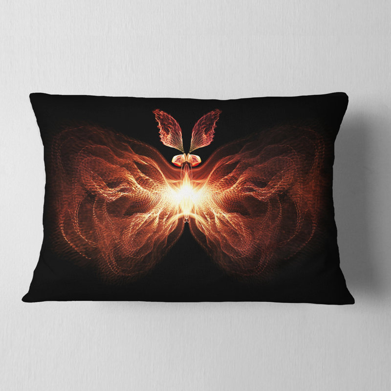  Coussin lombaire papillon abstrait