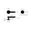 Door Handle / Conventional / Privacy / Cross-505618649