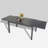 6- Person Aluminum Patio Dining Set With Extendable Rectangular Table And Stackable Chair,cushions Included-1440248055