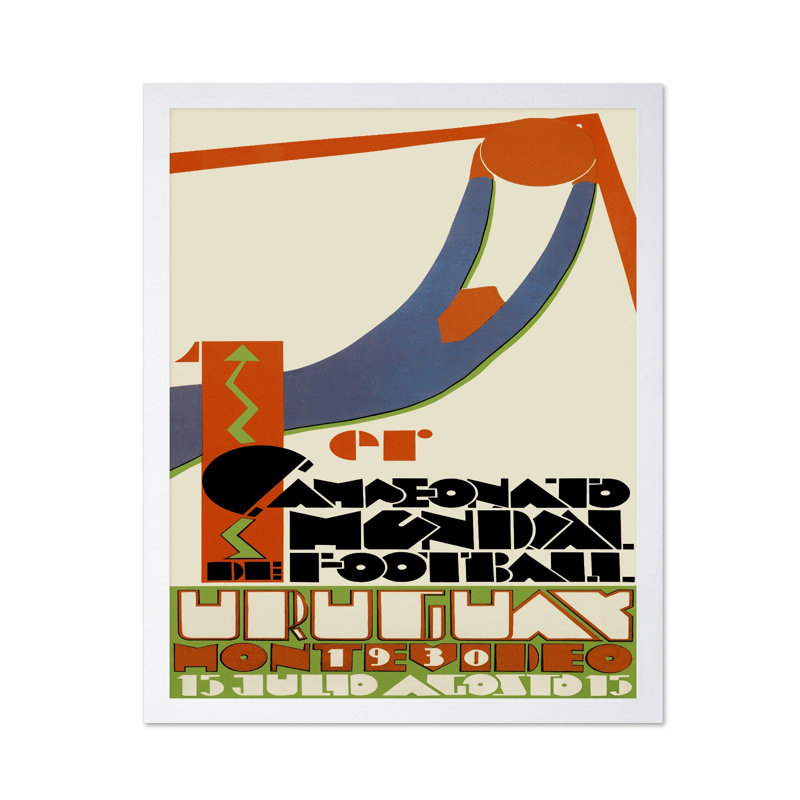 Coupe du monde 1930, Poster, White Framed, 11"H x 14"W