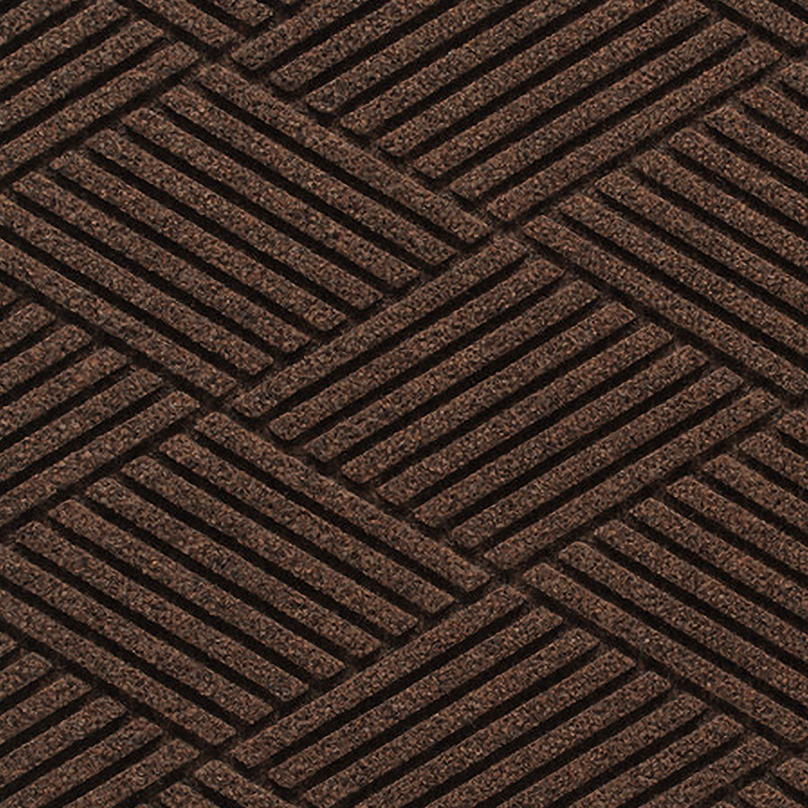 WaterHog Diamonds Non-Slip Doormat, Dark Brown, Rectangle 2' x 3'