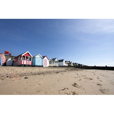 Thorpe Bay Beach Huts 1 Piece Wrapped Canvas Wall Art