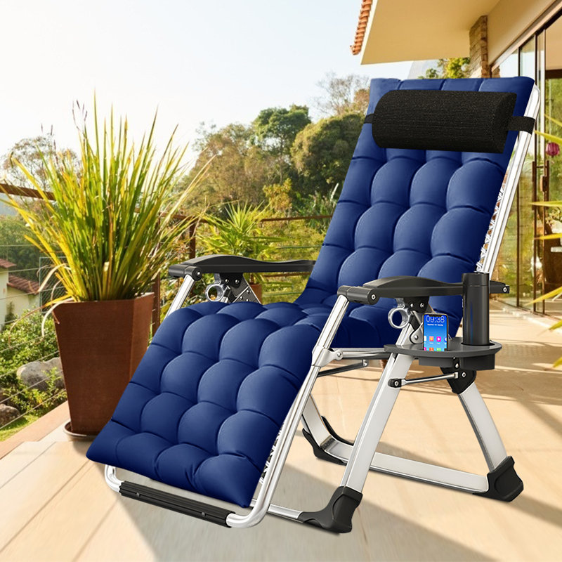 Chaise de patio inclinable Zero Gravity Chair, Marine
