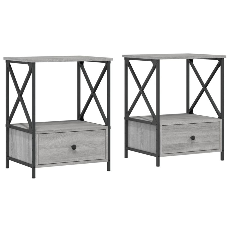 Anilyah 50cm W Bedside Table