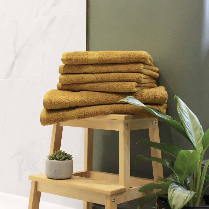 100% Cotton Plush Mulit-Size Set, Ochre