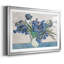 Iris bleus - Encadré sous verre et sous passe-partout, grand tableau pour salon-1316911816-1316911817