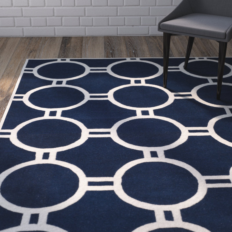 Tapis en laine touffeté à la main Carolene, Rectangle 6 pi x 9 pi