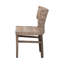 Chaise de salle à manger moderne avec dossier en rotin incurvé Modern Bohemian
