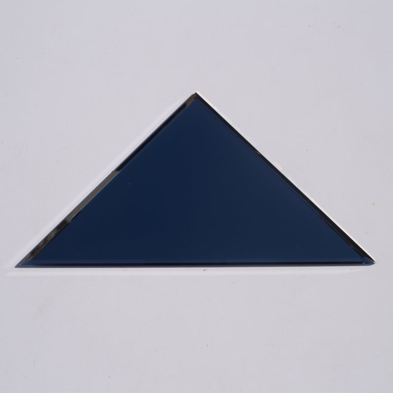 Reflections 7" x 7" Glass Mirror Beveled Triangle Field Tile