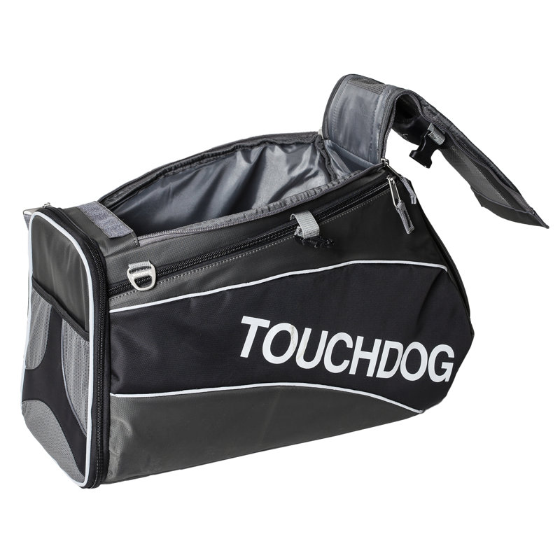 Porte-chien résistant à l'eau Touchdog Modern-Glide Airline, Noir