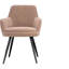 Chaise rembourrée moderne de style Mid-Century de 2 personnes avec dossier rainuré et confortable pour la maison