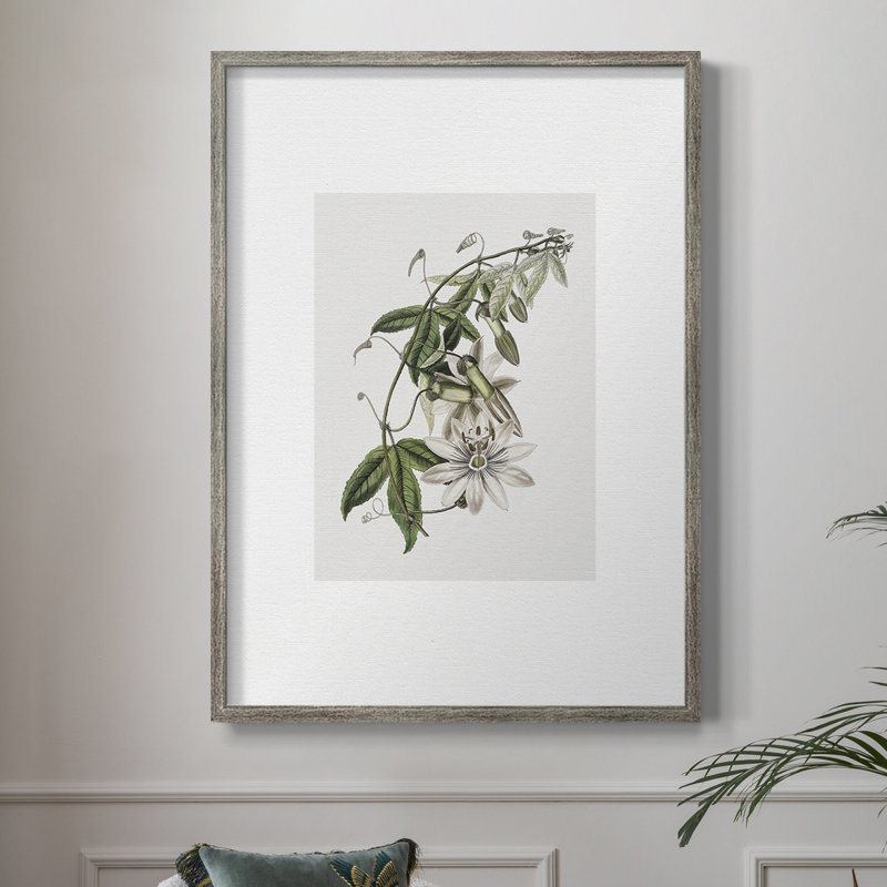 Tropical Botanical II Framed Print - Solid Wood 51189, 11" H x 9" W