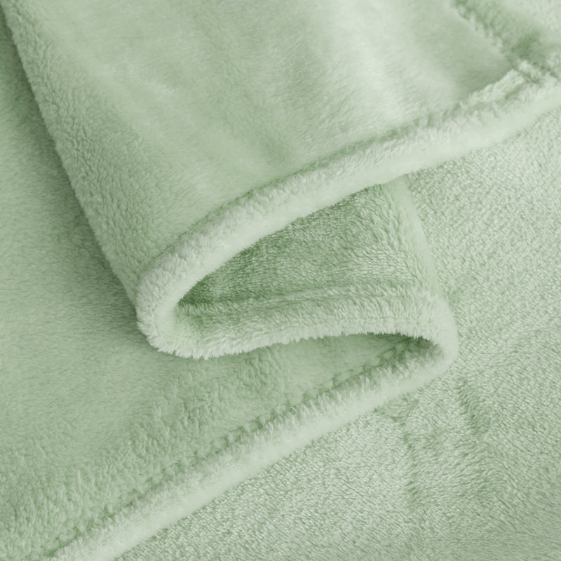 Jeté en molleton ultra doux, Vert