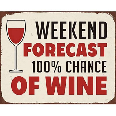 Enseigne 100% chance de vin