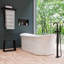 Tabouret de salle de bain noir-95354810