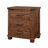 Rustic Three Drawer Reclaimed Solid Wood Farmhouse Nightstand Set of Two