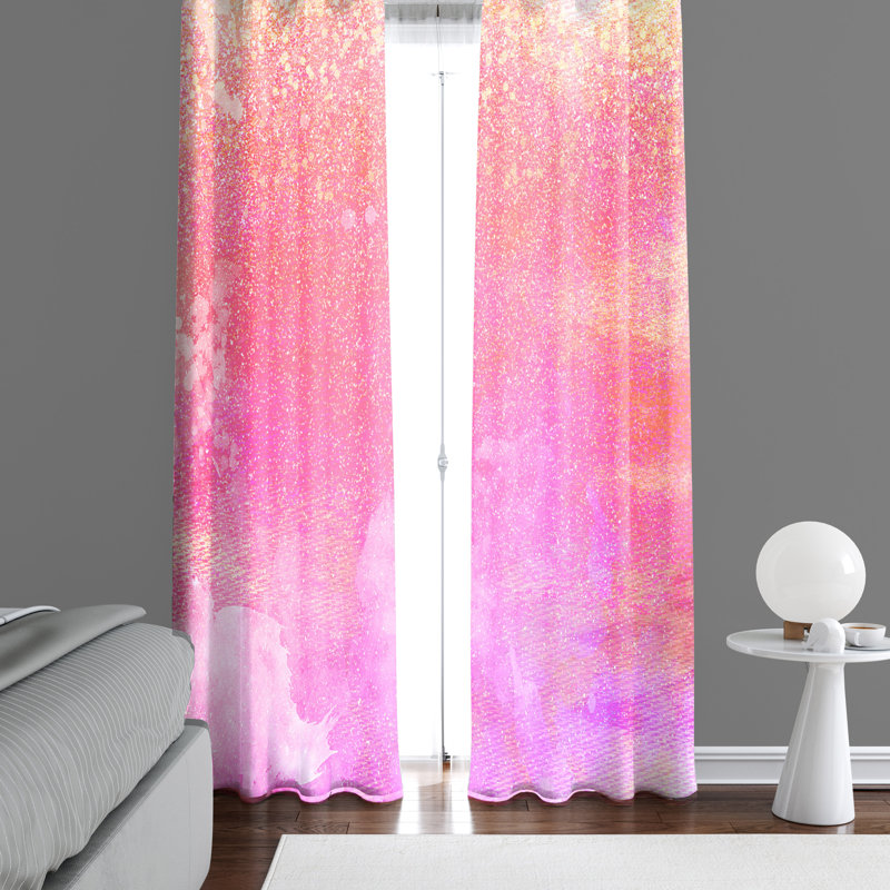 Panneaux de rideaux semi-transparents abstraits, L 56 po x L 78 po