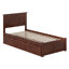 Lit plateforme en bois massif avec pied de lit et tiroirs de rangement Nantucket-96140422-96140424